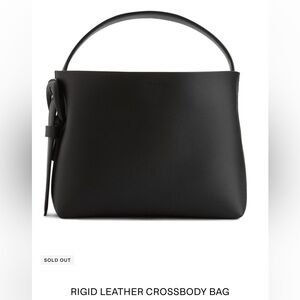 Arket Rigid Crossbody Tote Bag in Black
